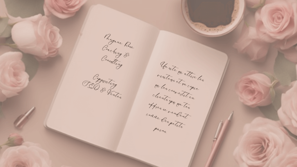 Offre haut de gamme Refonte SEO & Copywriting Morgane Rose Consulting