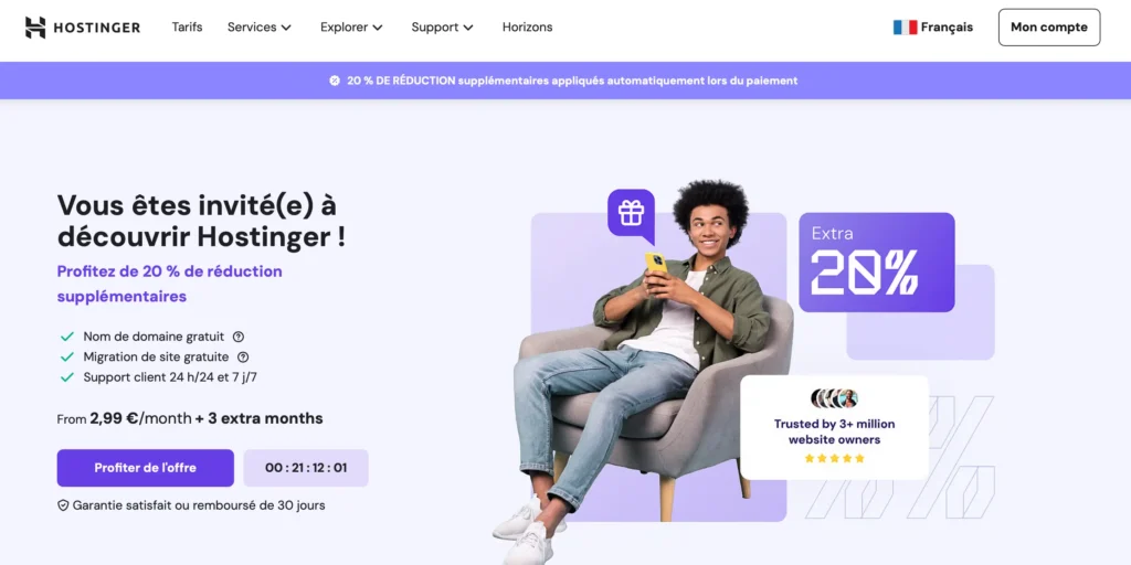 Parrainage Hostinger Parrainage Hostinger