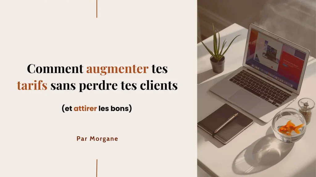 Comment augmenter tes tarifs sans perdre tes clients (et attirer les bons)